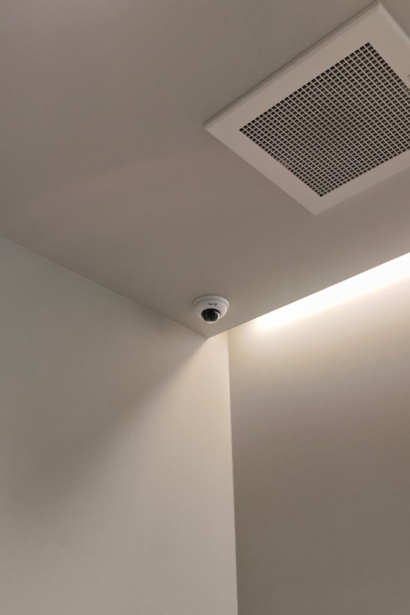 1階に設置されたカメラ