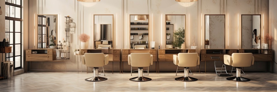 ヘアサロン導入イメージ（カット・施術風景）